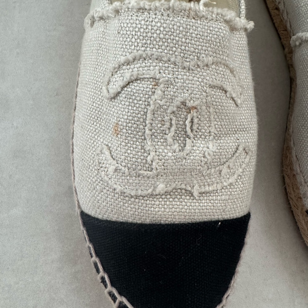CHANEL Canvas Espadrilles, Lambskin insoles - Picture 3 of 14